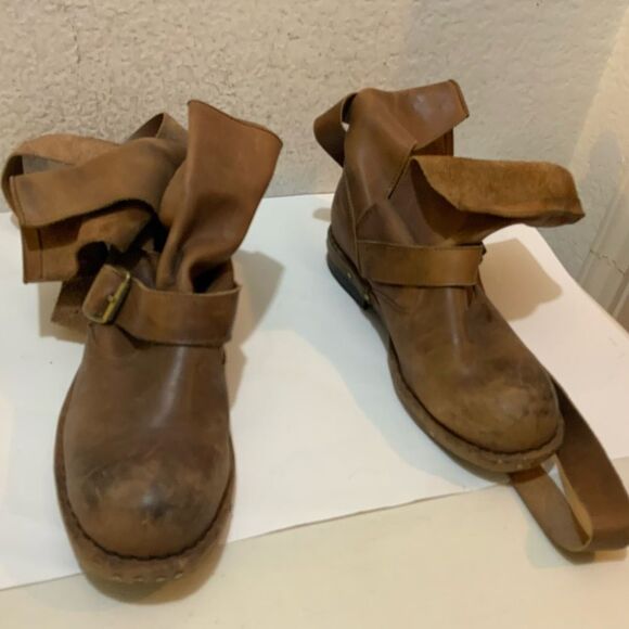 Jeffrey Campbell Brit Wrap Straps Moto Boots Size 8 - Picture 2 of 16